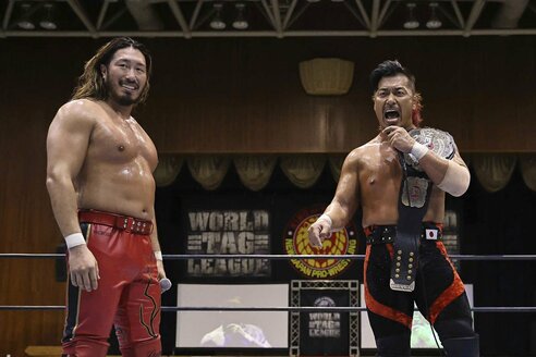 シャア様リクエスト　プロ格ヒーローズ　鷹木信悟　辻 　パワーウォリア 新日本・WTL】鷹木信悟＆辻陽太が優勝決定戦進出へ望み「俺たちが