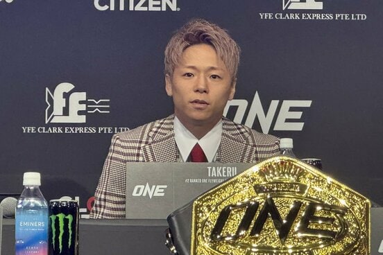 会見で必勝を誓った武尊