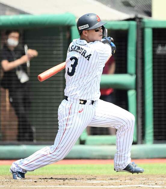  先制タイムリーを放った浅村