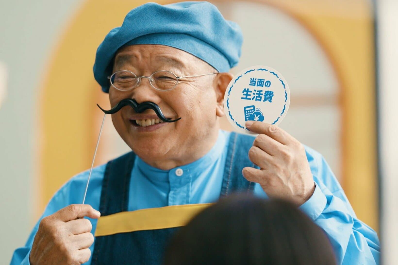 笑福亭鶴瓶出演の新テレビＣＭ「そうだったんだ！地震保険」篇のメイキング写真