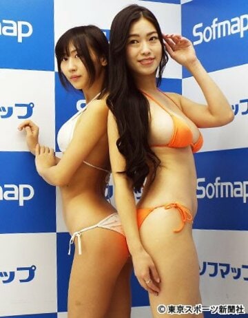  イベントを行った美東澪（左）、小田飛鳥