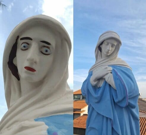 ブラジルで聖像彫刻の修復失敗 顔つきが変わり住民の怒りを呼ぶ | 東