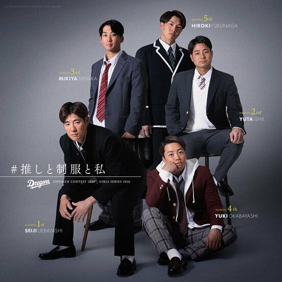 『ドラゴンズ推しメンコンテスト2026』上位５人のうち３人が一軍にいない異常事態に…（球団提供）