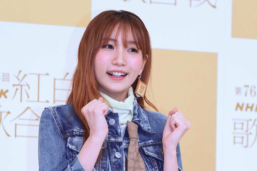 紅白歌合戦リハーサルを終えて取材に応じた幾田りら