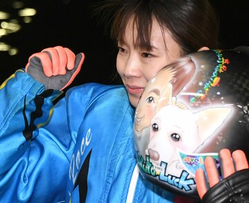  涙の優勝となった守屋美穂（東スポWeb）
