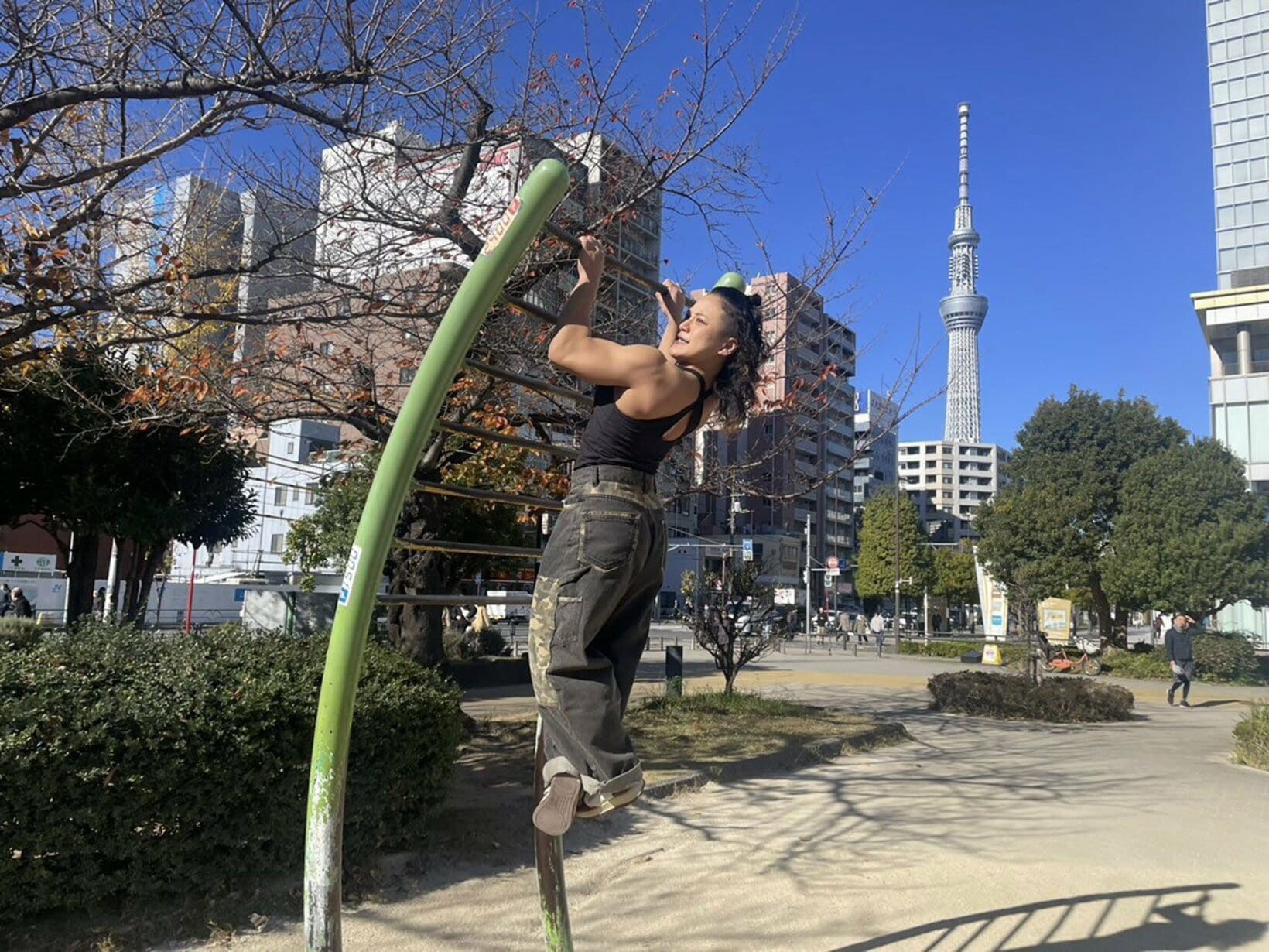 気温４度の中…