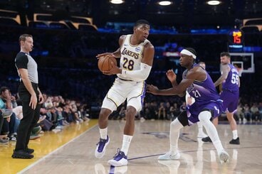 ジャズ戦で大暴れした八村塁（ロイター）