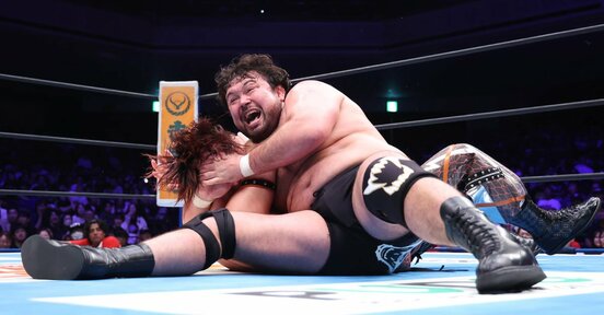藤田晃生を攻めるウルフアロン