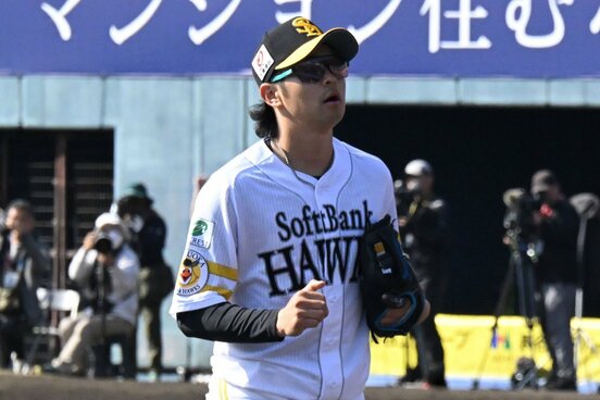 実戦チーム第１号を放ったソフトバンク・川瀬