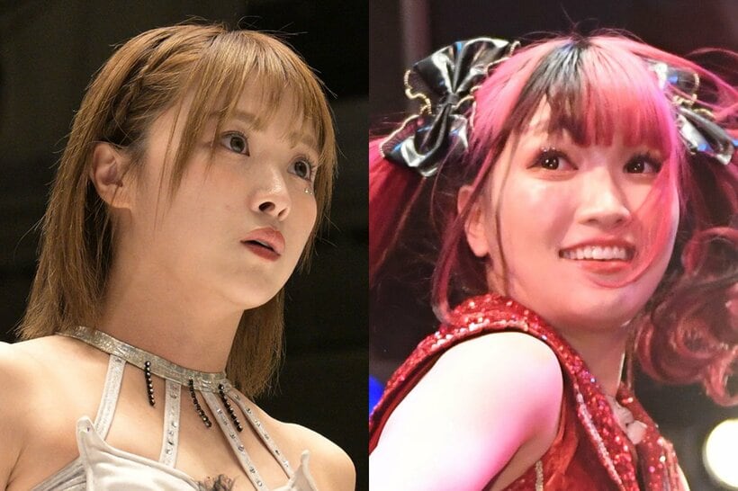 東京女子時代に一騎打ちも行っているなつぽい(左)と伊藤麻希