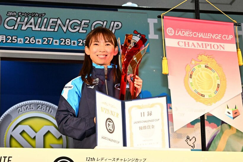 ４コースまくりで５回目のGII制覇を果たした守屋美穂