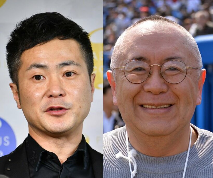  入江慎也と松村邦洋（右）
