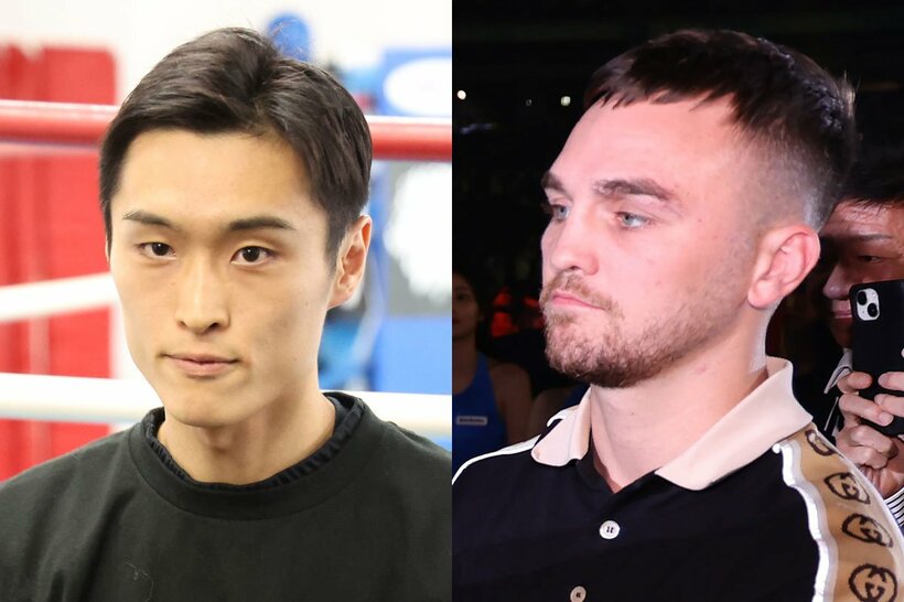 9・27での激突が決まった西田凌佑(左)とサム・グッドマン