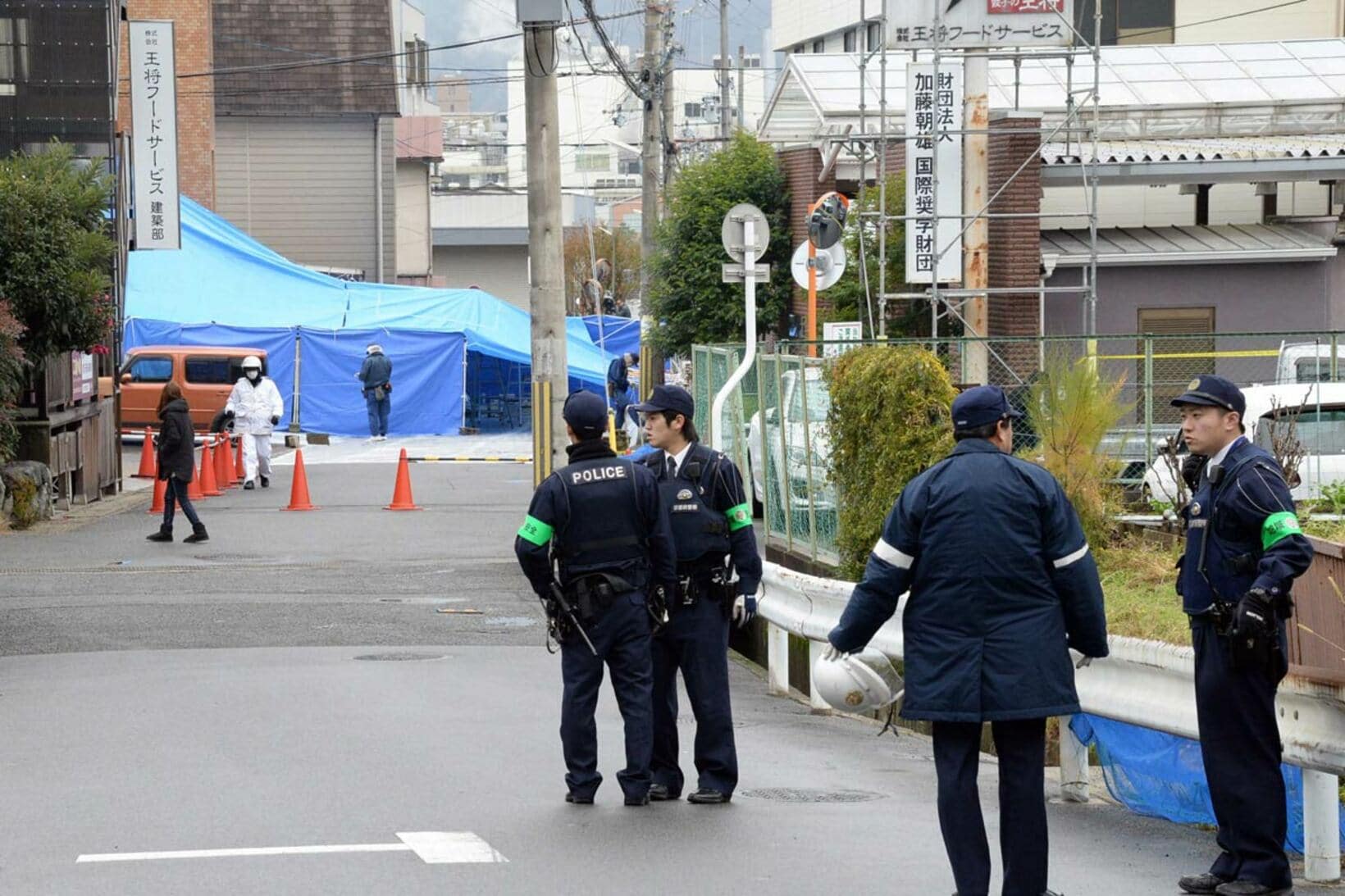 現場検証が行われた京都市山科区の事件現場（２０１３年）