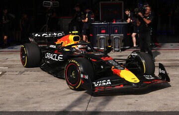 スプリント予選に参加した角田裕毅（ロイター）