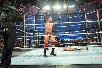 ランディ・オートン（手前）はコーディ・ローデス（奥）をKOして優勝©WWE