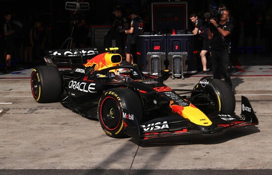 スプリント予選に参加した角田裕毅（ロイター）