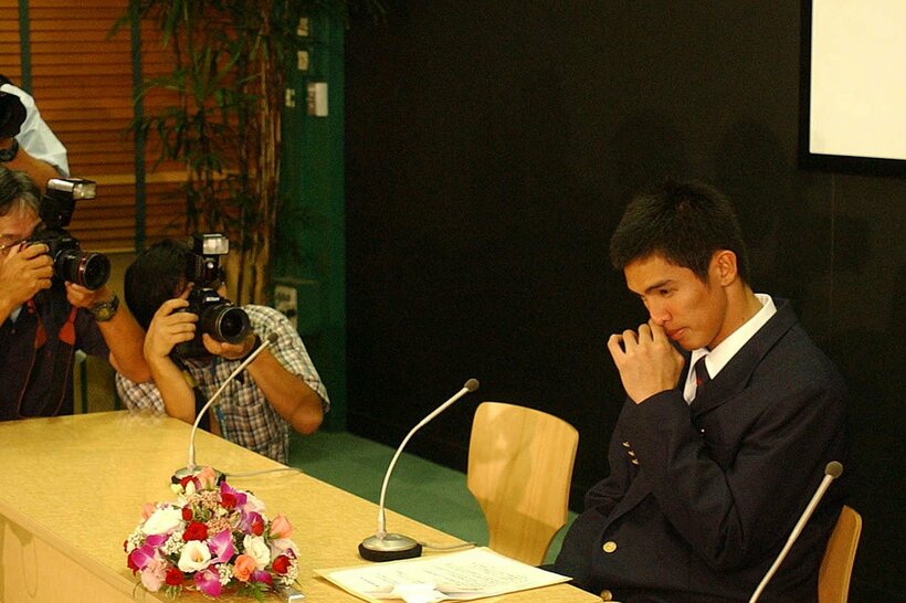 ２００５年１０月のドラフト会議ですったもんだの末、日本ハム１巡目指名となった陽岱鋼はがっくり