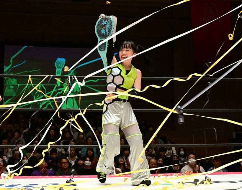 インターナショナル・プリンセス王座を防衛した鈴芽