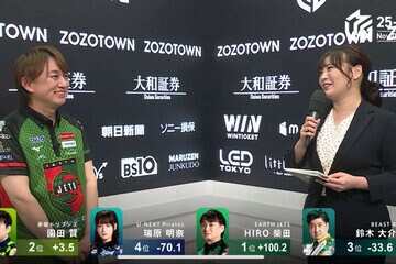 笑顔が絶えなかったＨＩＲＯ柴田選手（Ｃ）ＡＢＥＭＡ