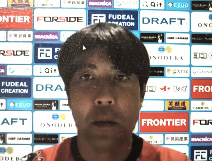  オンライン取材に応じた早川智伸監督
