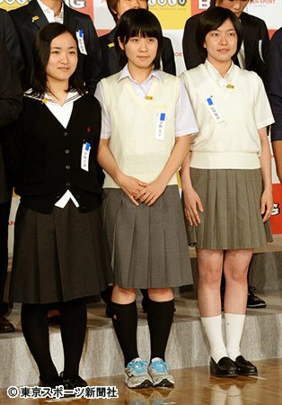 左から伊藤美誠、平野美宇、石川佳純の妹・梨良