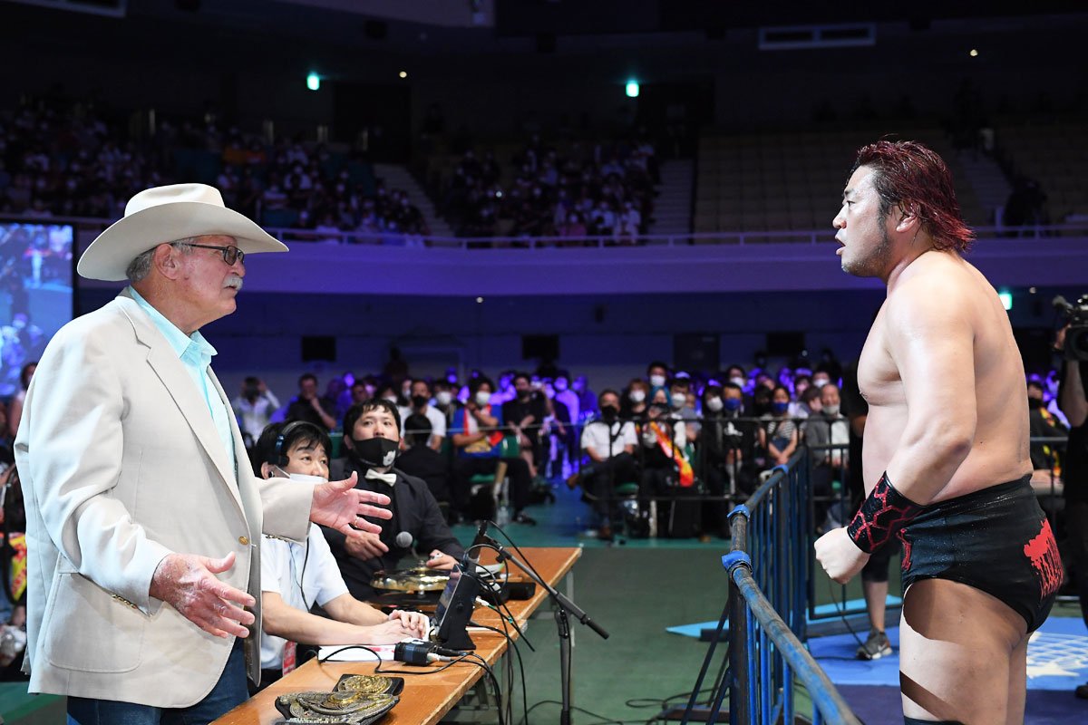 全日本】スタン・ハンセン氏 諏訪魔の挑発で一触即発！ 73歳でも「不