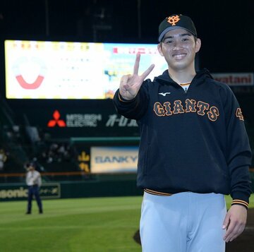  今季２勝目に笑顔を見せた巨人・高橋