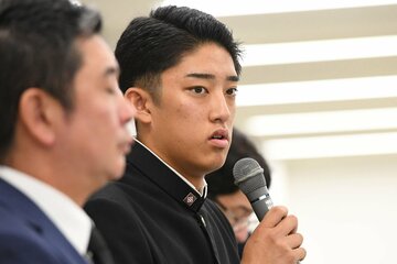 メジャー挑戦を表明した織田翔希