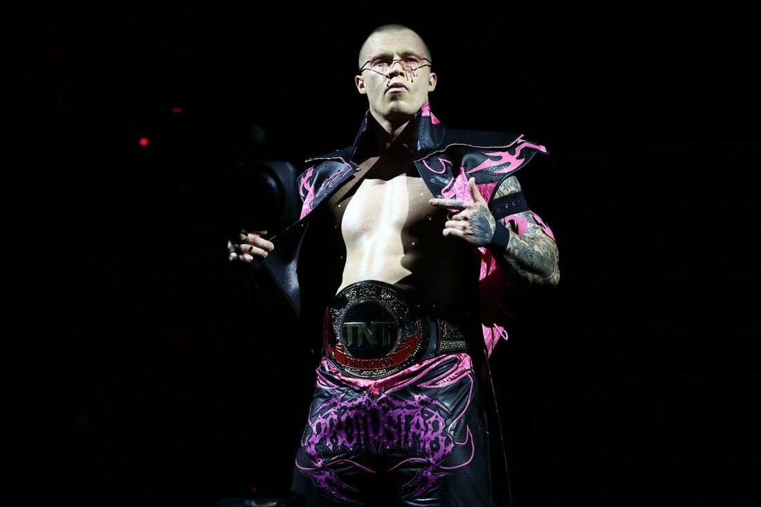 TNT王者のカイル・フレッチャー （ⒸAll Elite Wrestling）