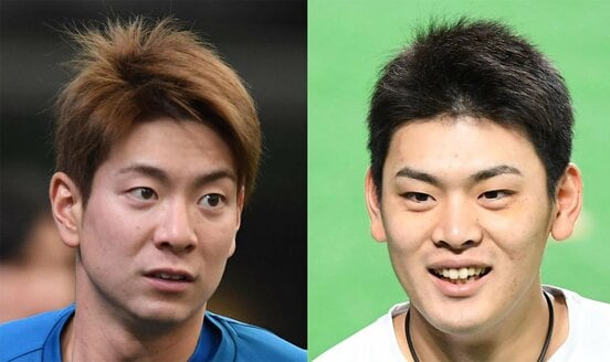 初選出された松本剛(左)と野村佑希(東スポWeb)