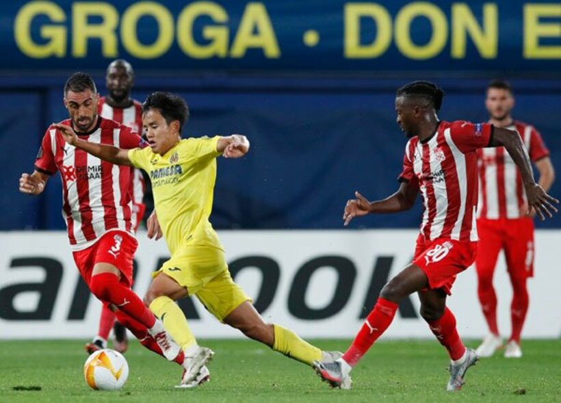  ピッチで躍動する久保（ロイター）