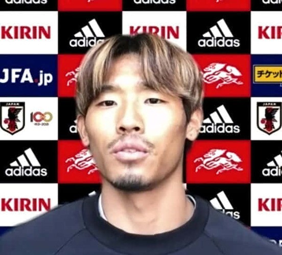  オンライン取材に応じた守田