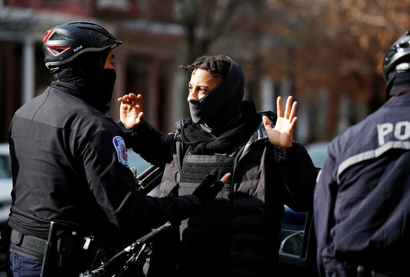  全米で厳戒態勢が敷かれている（ロイター）