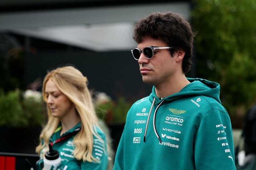 予選欠場の事態となったアストンマーティンのランス・ストロール（右＝ロイター）