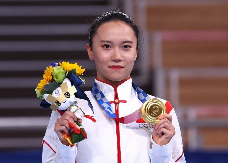  東京五輪で金メダルを獲得した朱雪瑩（ロイター）