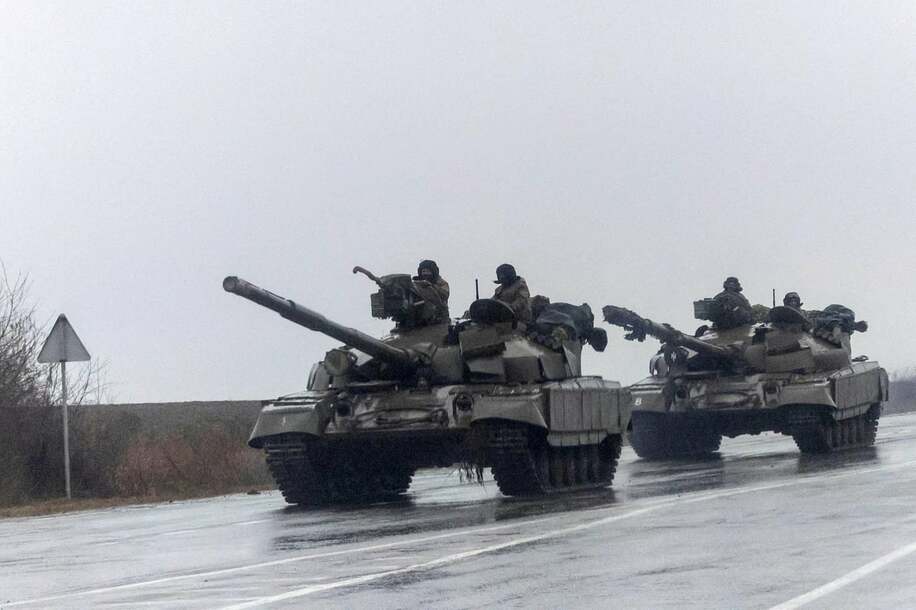  ウクライナ軍の戦車（ロイター）