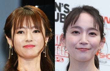  深田恭子(左)と吉岡里帆（東スポWeb）