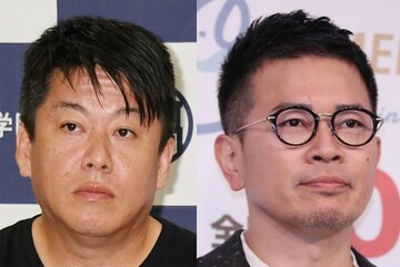 堀江氏（左）と宮迫（東スポWeb）