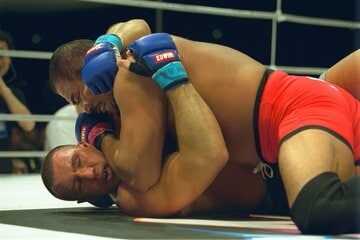 ２００１年12月31日の「INOKI-BOM-BA-YE-2001」でジェロム・レ・バンナを破った