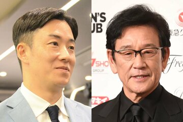 斎藤佑樹氏(左)と日本ハムの栗山英樹CBO