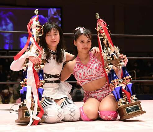 東京女子】辰巳リカ、渡辺未詩組がタッグT初優勝 王者・マジラビに