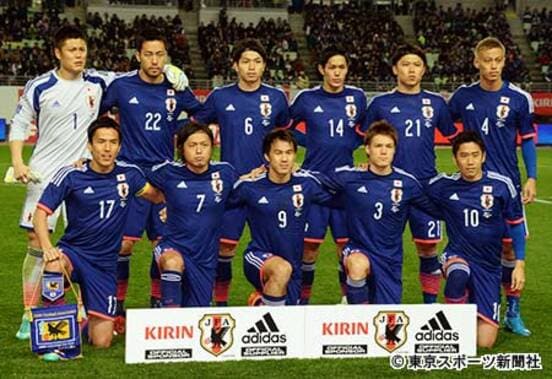 多くのスポンサーを抱える日本代表