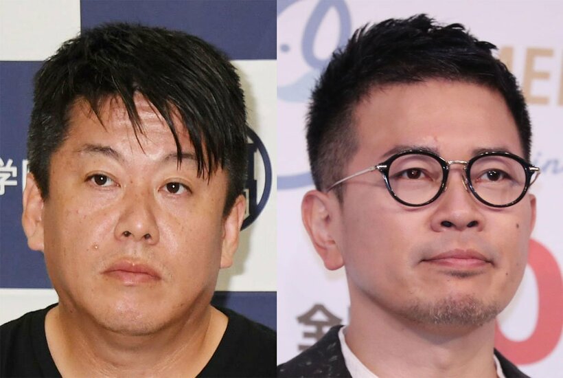  堀江氏（左）と宮迫（東スポWeb）