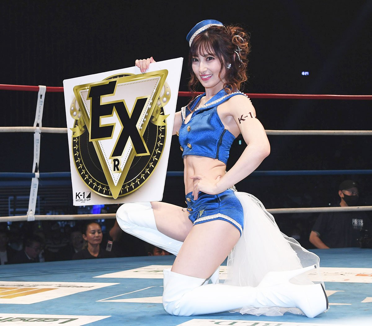 写真：【K―1】熊田曜子 自作コスで華やかに登場「憧れだったラウンド