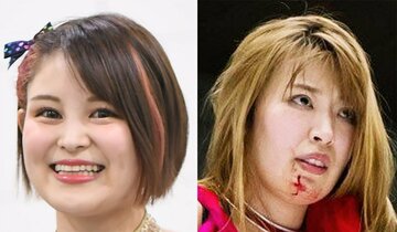  月山和香(左)と桜井まい