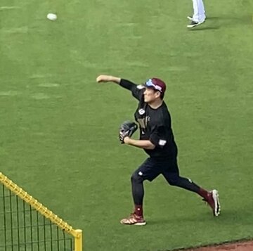  オリックス戦登板に向け前日調整を行った楽天・田中将