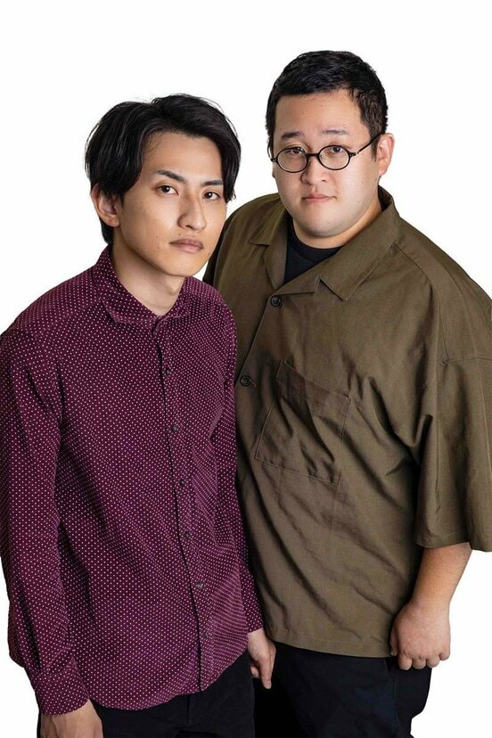 (左から)土岡哲朗、ぐんぴぃ