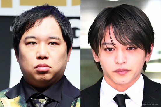 霜降り明星・せいや(左)と、timelesz・猪俣周杜