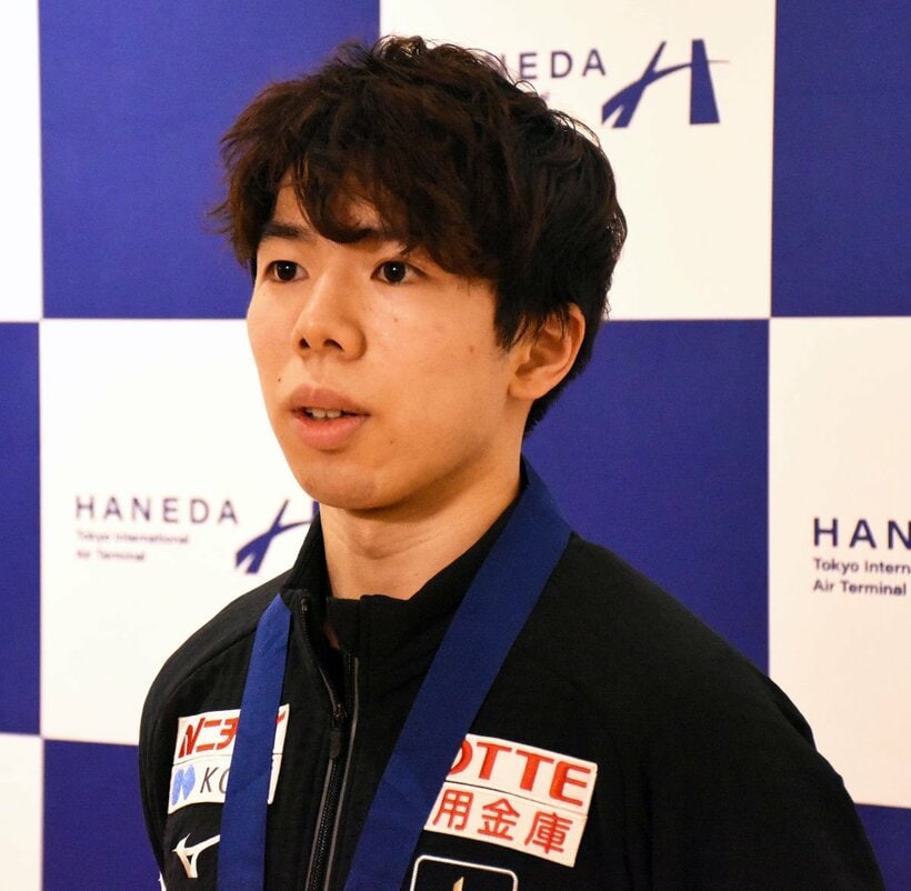 世界選手権から帰国した佐藤駿
